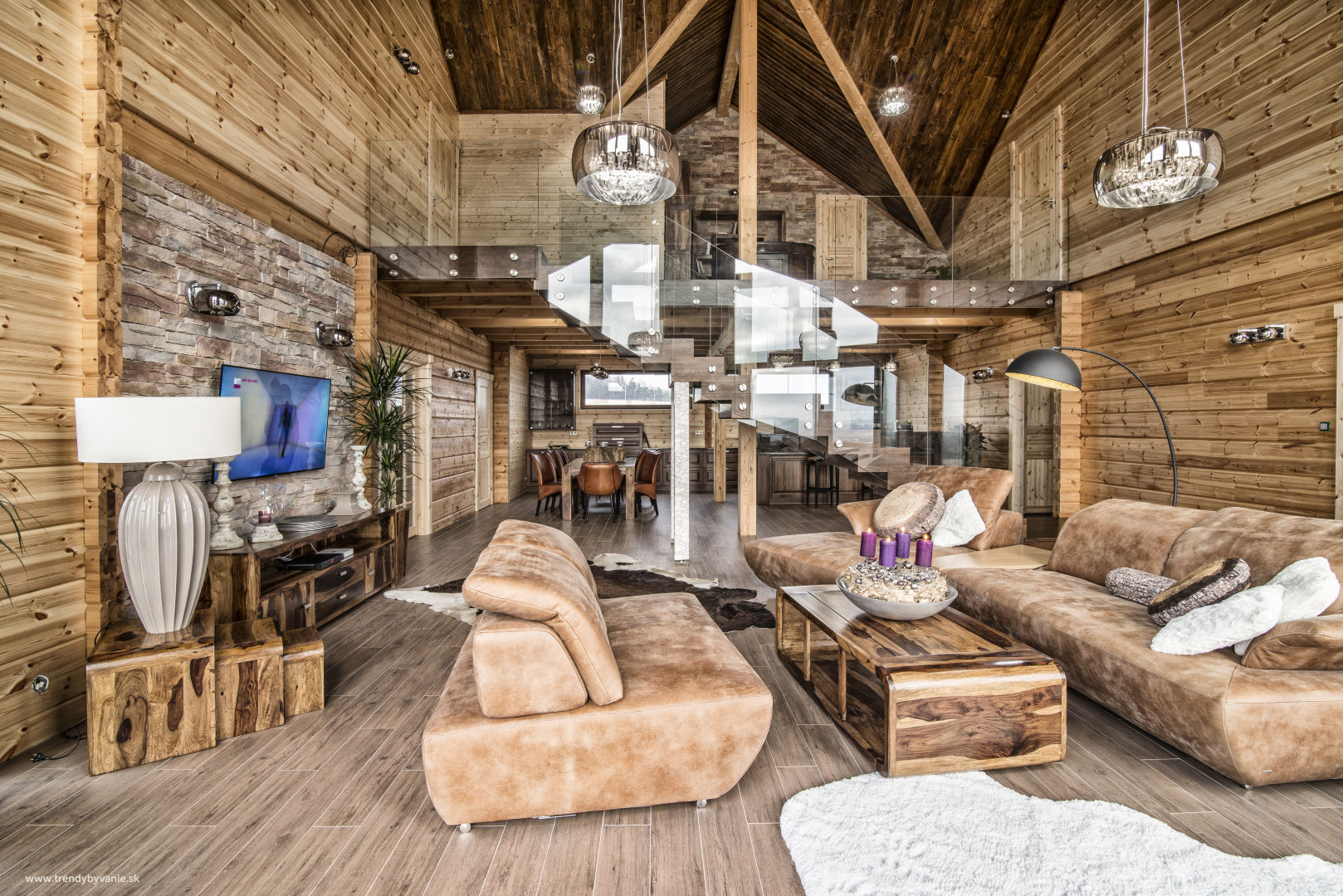 Interior Decoration in Wooden Houses
